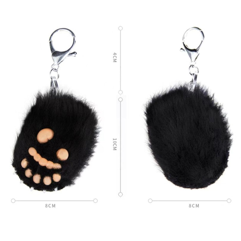 Adorable Panda Paw Keychains