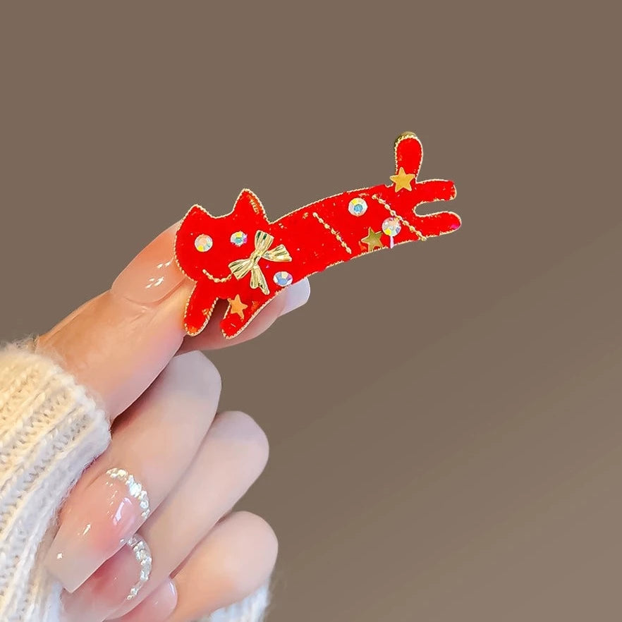 Zoodey christmas cat brooch