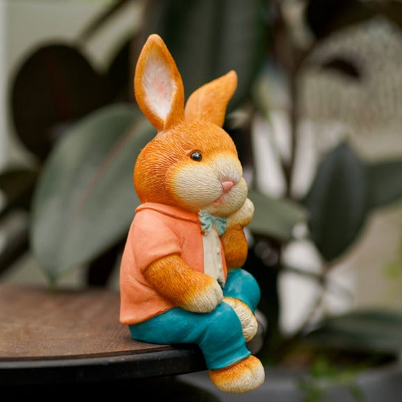 Unique Sitting Rabbit Ornament Zoodey.com