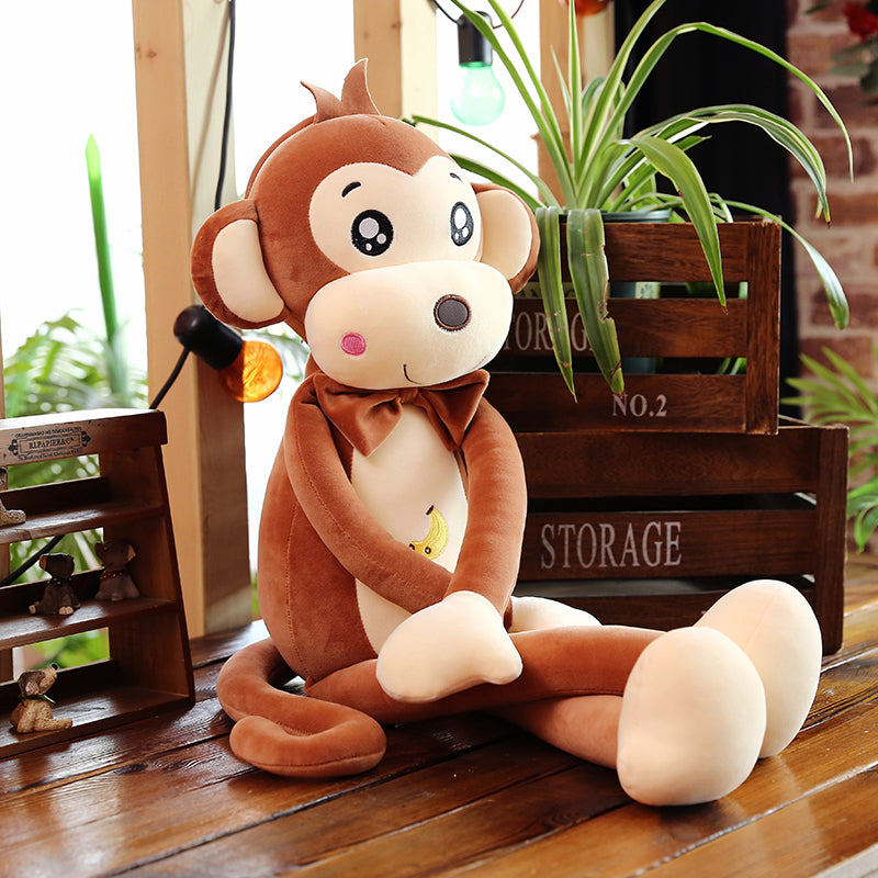 Brown monkey plush toy