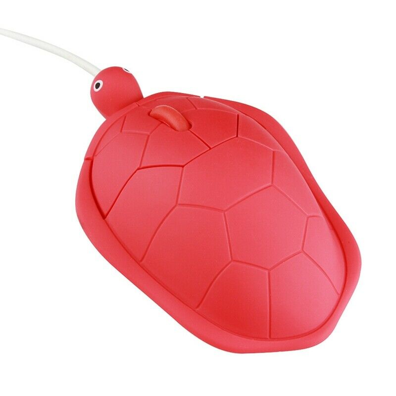 Cute Animal Tortoise-Shaped Optical Mouse USB Wired Mouse